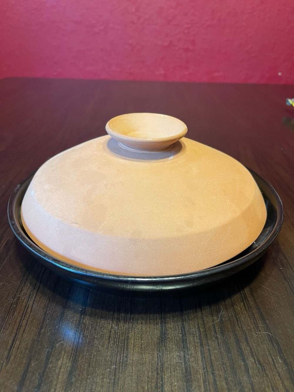 Vintage Frankoma Desert Gold Plainsman Individual Casserole With Lid